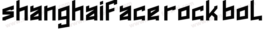 shanghaiface rock bold字体转换